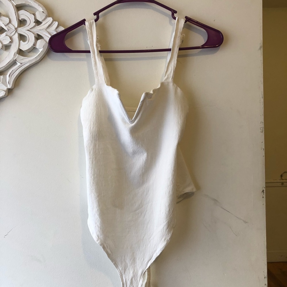 Free people white body suit